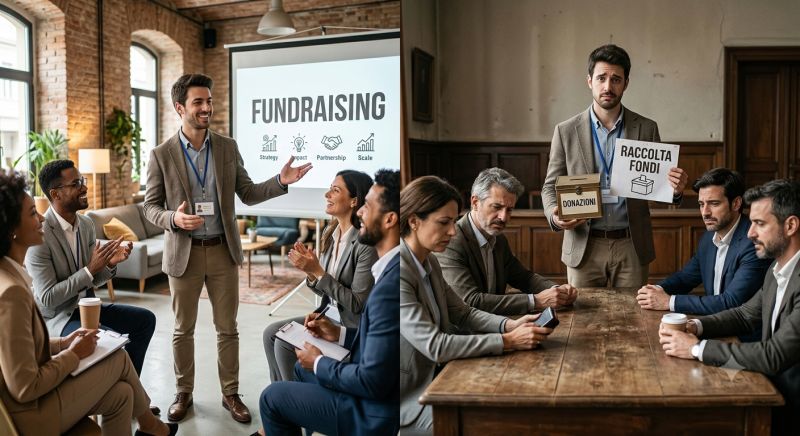 Il misterioso caso del rebranding psicologico: perché “Fundraising” suona meglio di “Raccolta Fondi” (Spoiler: è la stessa cosa)